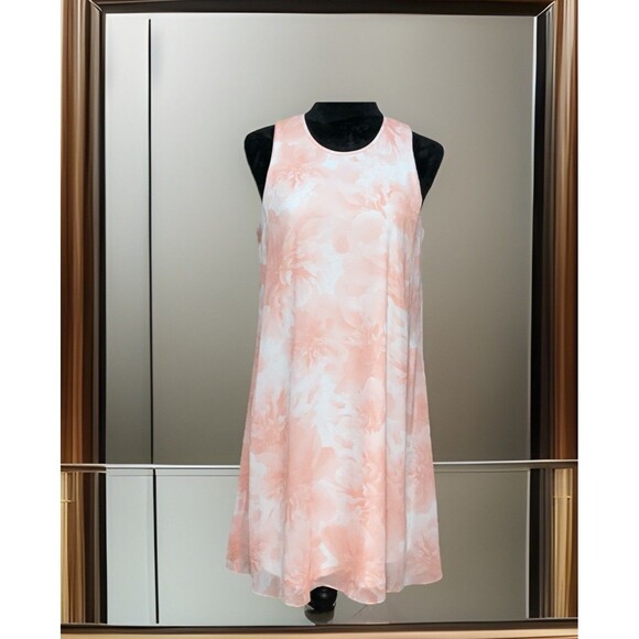 Calvin Klein Dresses & Skirts - Calvin Klein Light Pink Floral Sleeveless Women’s Dress Size 10